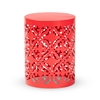 Baxton Studio Jamila Modern and Contemporary Red Finished metal Outdoor Side Table